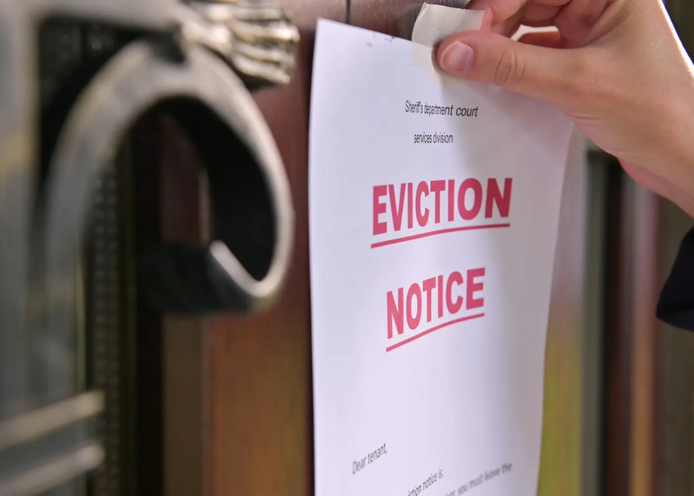 eviction notice for bad tenant in Dubai from the landlord