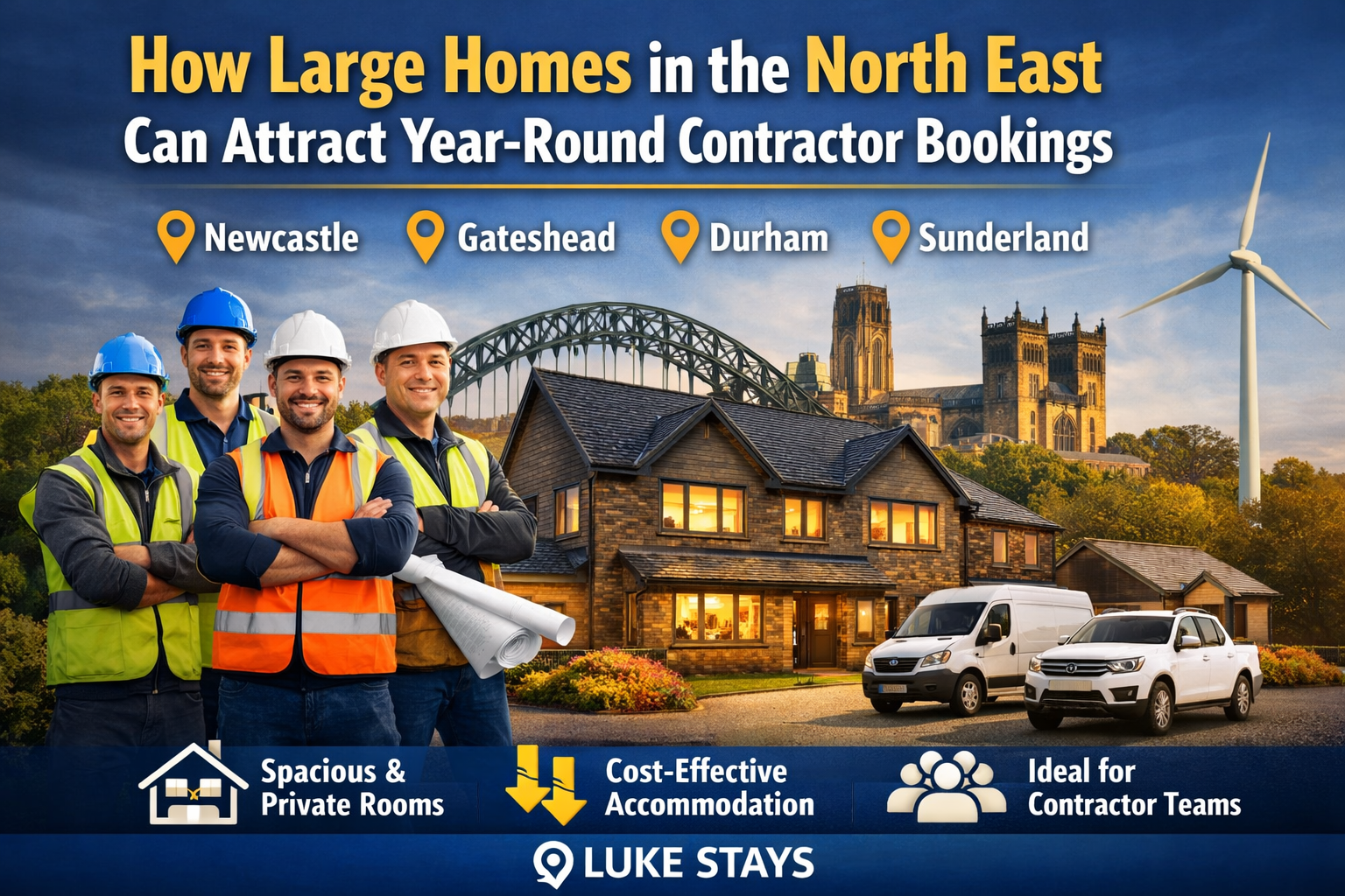 How Large Homes in the North East Can Attract Year-Round Contractor Bookings