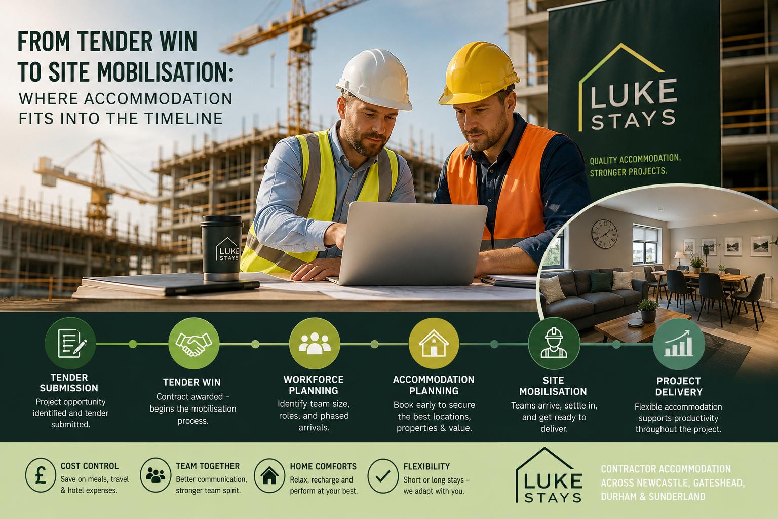 From Tender Win to Site Mobilisation: Where Accommodation Fits Into the Timeline