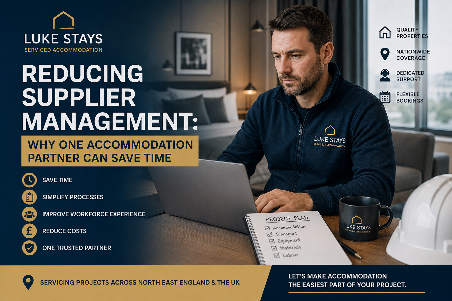 Reducing Supplier Management: Why One Accommodation Partner Can Save Time