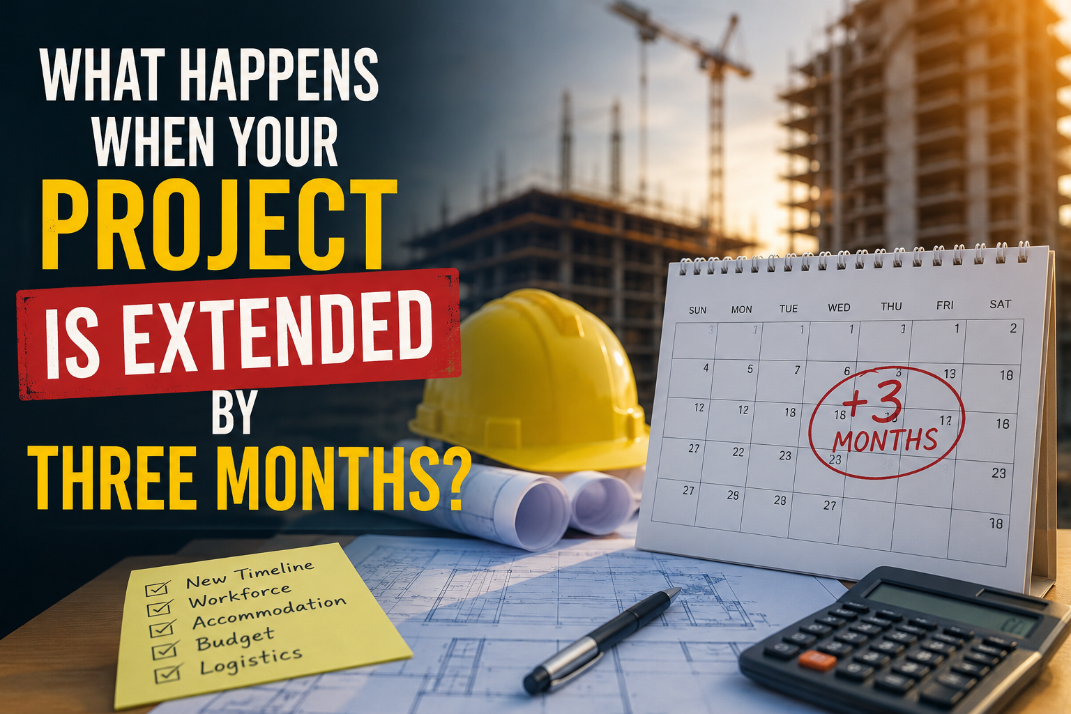 What Happens When Your Project Is Extended by Three Months?