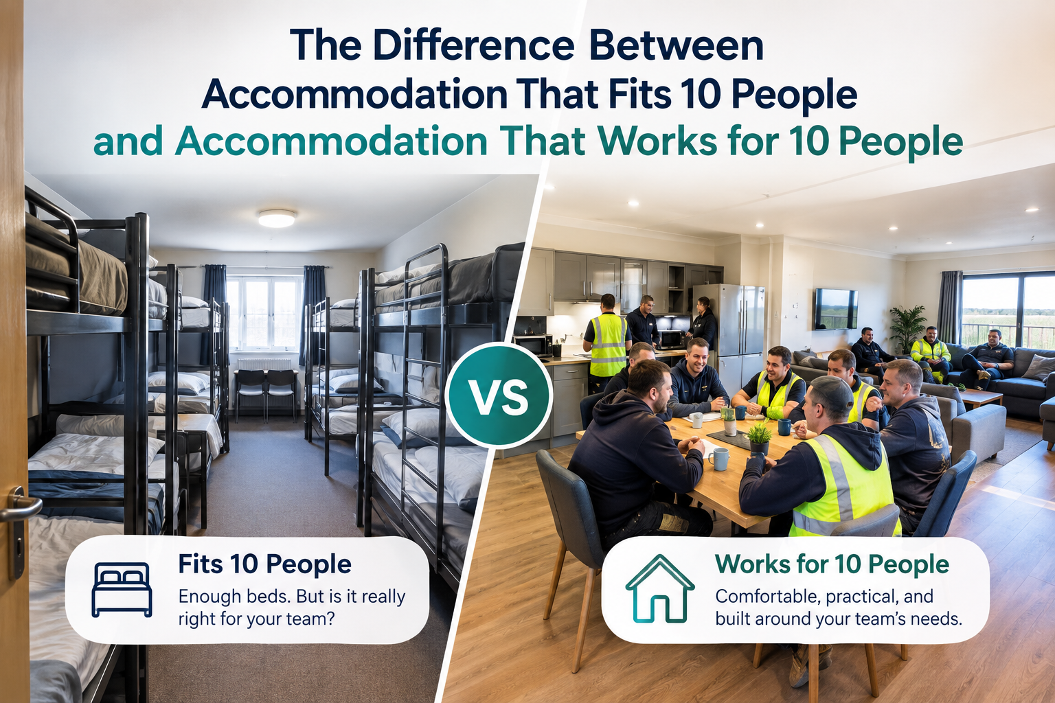The Difference Between Accommodation That Fits 10 People and Accommodation That Works for 10 People