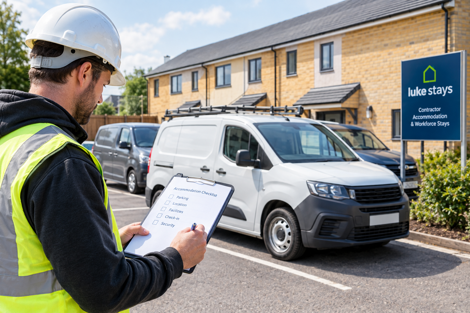 What to Check When Booking Accommodation for Contractors With Company Vehicles